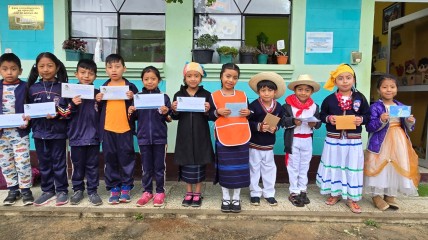 Een mooi moment op onze school in Guatemala